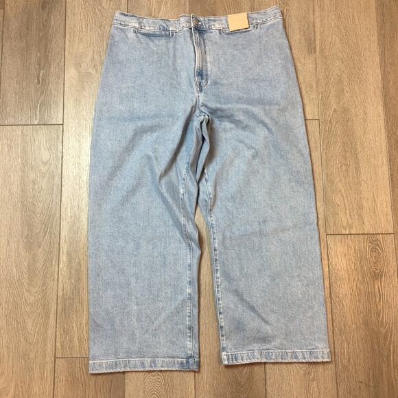Madewell Denim - NWT Madewell Emmett Wide-Leg Light Blue Jeans W 33